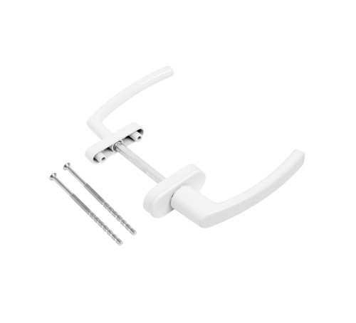 Ручка  балконная асиметричная  BHS-F 01 белый