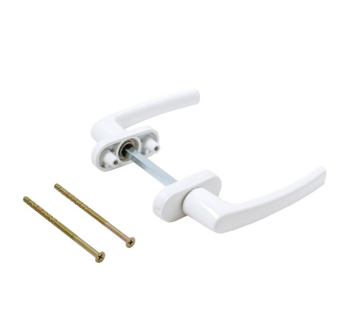 Ручка  балконная симетричная двухст BHS-F 04 белый 4680143722623