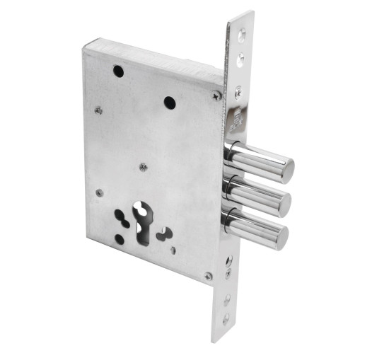 БУЛАТ Замок врезной   ЗВ1-3(16)60.00.08 хром  без цм