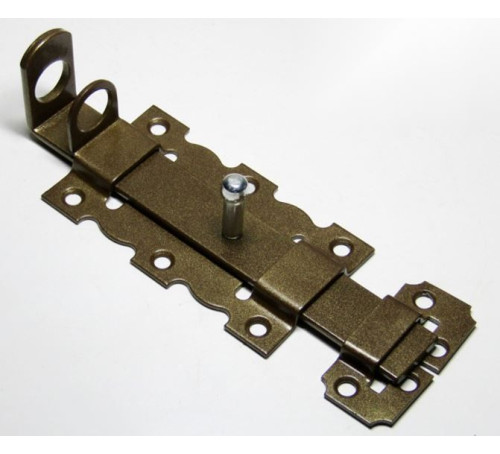 NOEZ Задвижка дверная с проуш ЗД-110 Пр-SL  бр мет 4627073484344