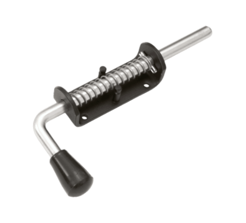 Домарт Засов пружинный  (110) 220мм мод2 d-13мм черный 4620031742623