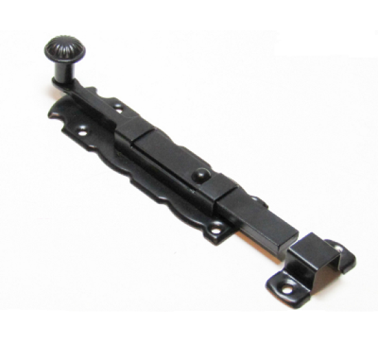 NOEZ Задвижка дверная ЗД-150-SL Декор черн мат