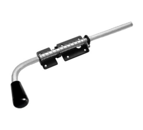 Домарт Засов с пружиной  300мм d-16 мм черный 4620007783520