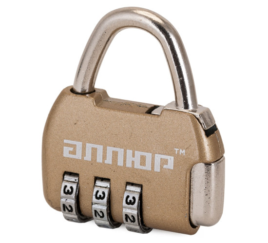 АЛЛЮР Замок навес кодовый ВС1К-35/4 НА806 золото d4мм 4607117773962