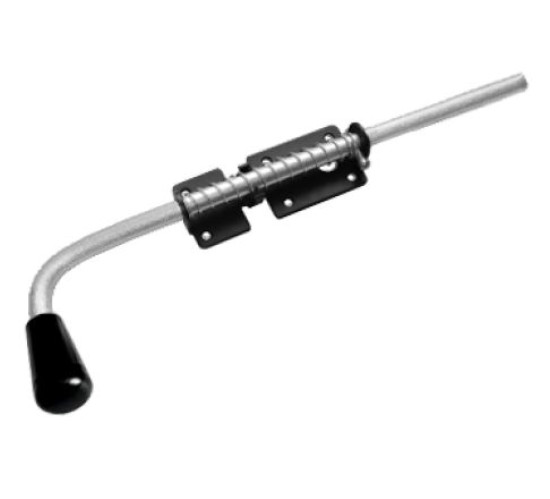 Домарт Засов с пружиной  400мм d-16 мм черный 4620007783223