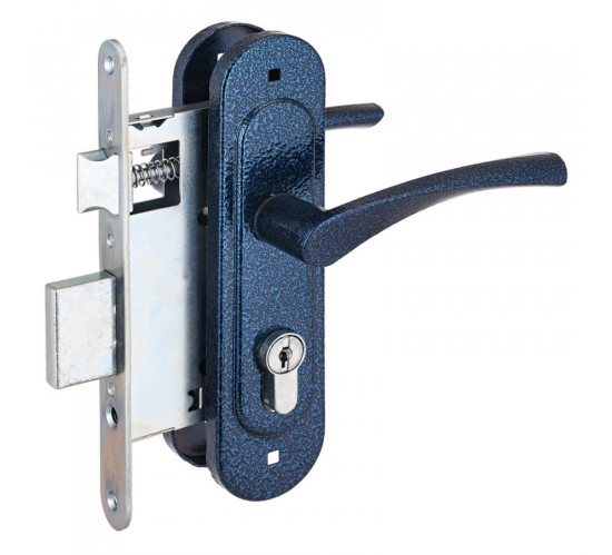 Птишмаш  Замок врез ЗВ4-3-07 ЗВ4-0623 синий муар  мо 55 4627113824871