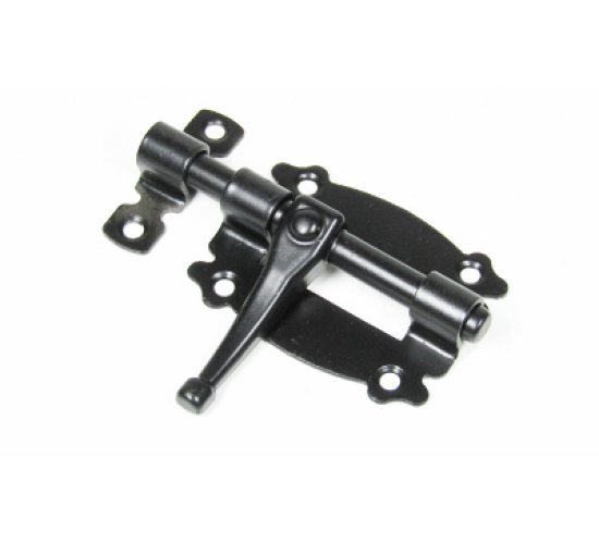 NOEZ Задвижка дверная  ЗН-60-SL Декор черная мат 4627073486515