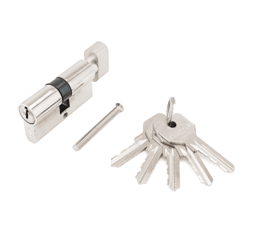 Стандарт Цилиндр механизм ZI70B-5K СР англ ключ/верт хром 4660041981261
