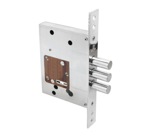 БУЛАТ Замок врезной  сувальдный ЗВ8-8.60.00.3(16)08 хром б.о б.накл 5кл  4680143703011