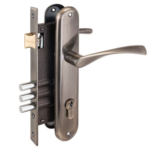 АЛЛЮР Замок врез 0203 AB ст бронза с/руч 4607117773696