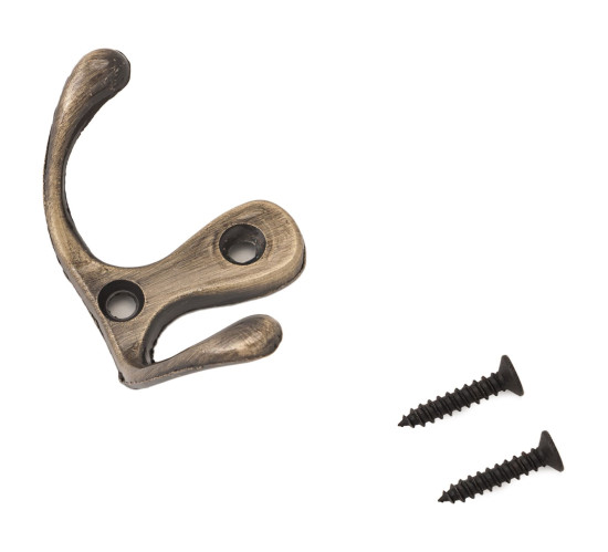 Стандарт  Крючок-вешалка 002 АВ бронза 4607117773818