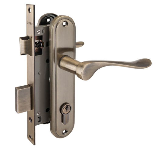 АЛЛЮР Замок врез 127/1 с руч ст. бронза 4640001792724