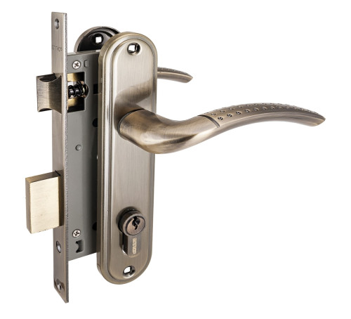 АЛЛЮР Замок врез 132/1 с руч  ст. бронза 4640001792762