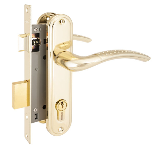 АЛЛЮР Замок врез 132/1 с руч латунь 4640001792786