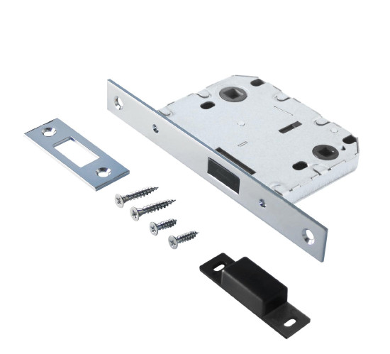 Аллюр Защелка с фиксатором магнитн  АРТ L7050МS СР хром 4660041987744