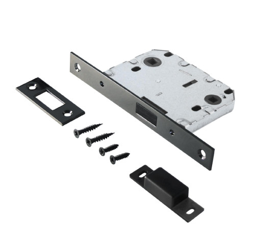 Аллюр Защелка с фиксатором магнитн  АРТ L7050МS BN черный никель