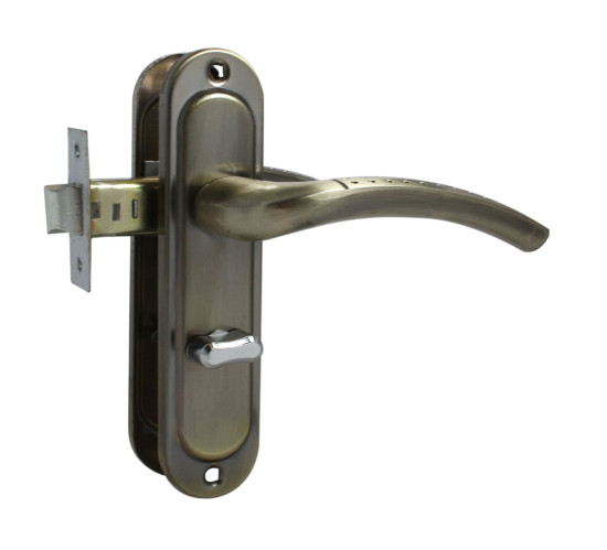 Защелка Стандарт ЗЩД 13250 R  АВ правая с фикс бронза 4670042052266