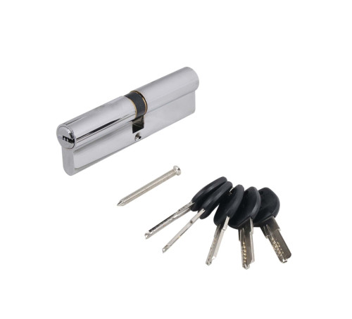 АЛЛЮР Цилиндр. механизм HD F 100-5K СP (40*10*50) хром перф кл 4670042052532