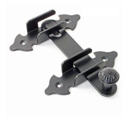 NOEZ Щеколда малая  ЩМ-120 SL черный мат 4627073485716