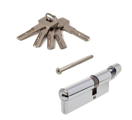 Аверс Цилиндр. механизм ZM-90 (35С*55)-C-CR хром ключ/верт