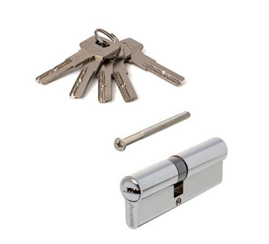 Аверс Цилиндр. механизм ZM-90(40*50)-CR хром ключ/ключ 4603869075774