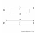 Soller Ручка скоба меб 8925-128 матовый хром d-12mm 4630084541302 Soller Ручка скоба меб 8925-128 матовый хром d-12mm 4630084541302