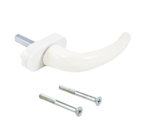 Ручка Хедер для пласт окон HОРА штифт 35мм белая