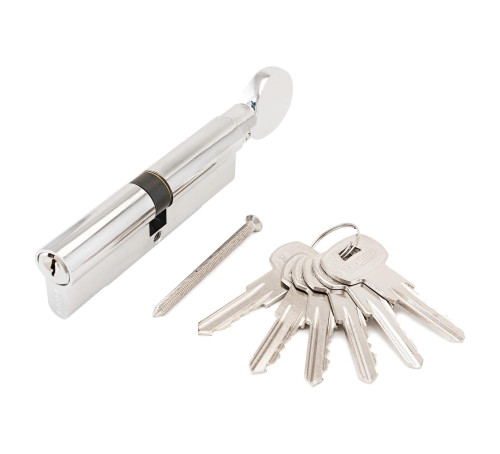 АЛЛЮР Цилиндр. механизм AG 100-6K СP хром вертушка 4607117777786