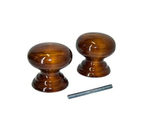 Ручка кнопка ЙО-Карельская береза фигурн