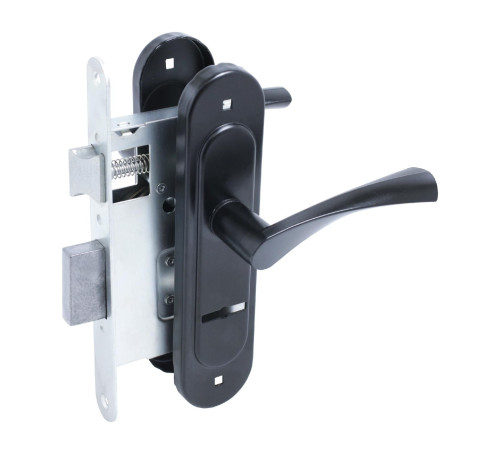 Птишмаш  Замок врез ЗВ9-4-07 ЗВ9-0623с пружиной  черный 4627175812489