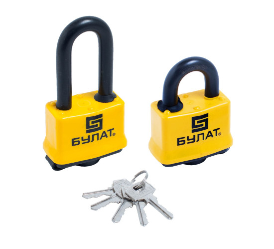 Булат Замок навес ВС 0350/0350-01 d10мм под один ключ 2шт