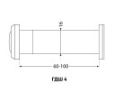АЛЛЮР Глазок дв ГДШ-4 БШт 60-100мм d16мм черный 4630098156554