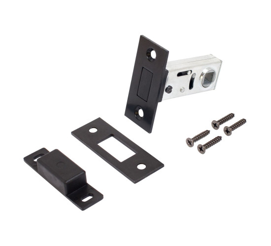 Аллюр Защелка магнитная АРТ L50-8М BL матовый черный 4680143700263