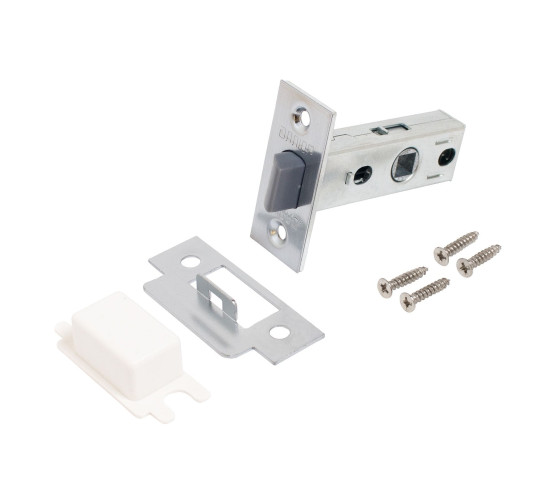 Аллюр Защелка АРТ L45-8-Р пластик  SС мат хром