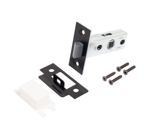 Аллюр Защелка АРТ L45-8-Р пластик  ВL мат черный