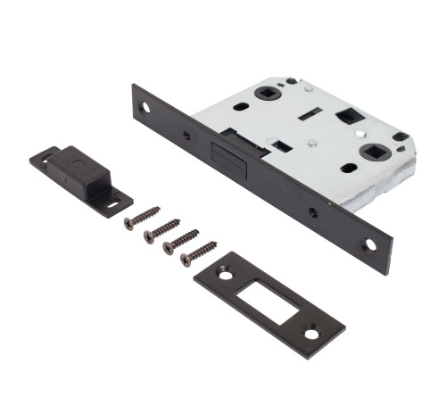 Аллюр Защелка с фиксатором магнитн  АРТ L7050МS BL мат черный