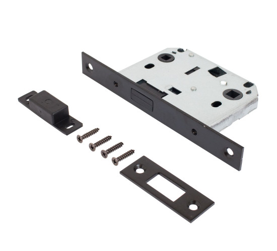 Аллюр Защелка с фиксатором магнитн  АРТ L7050МS BL мат черный