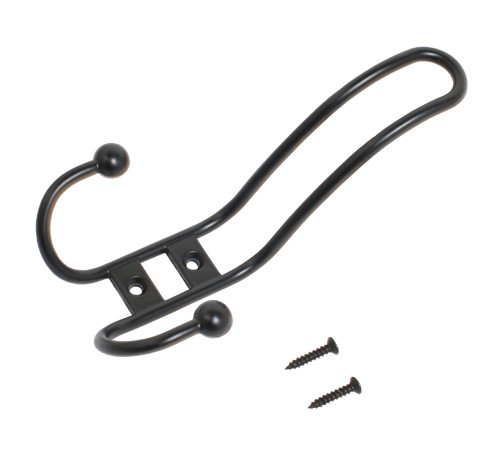 Стандарт  Крючок-вешалка 208 A  ВL мат черный 4680143700485