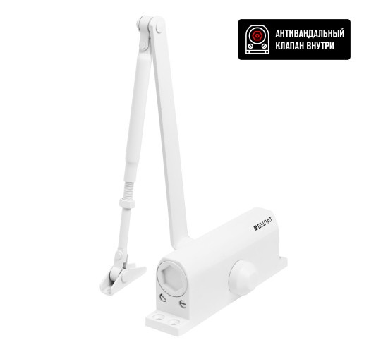 Булат  Доводик дверной ULTIMATE ДД-120 А-W 60-140кг белый 4680143702762