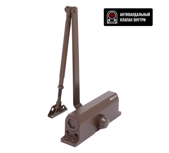 Булат  Доводчик дверной ULTIMATE ДД-150 А-С 80-160кг коричневый 4680143702786