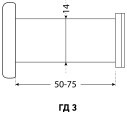 АЛЛЮР Глазок дв ГД-3 БШт 50-75мм d14мм хром 4607117772484