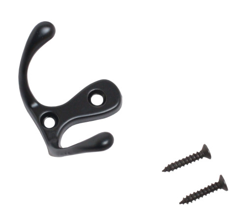 Стандарт  Крючок-вешалка 002 ВL мат черный 4680143705275