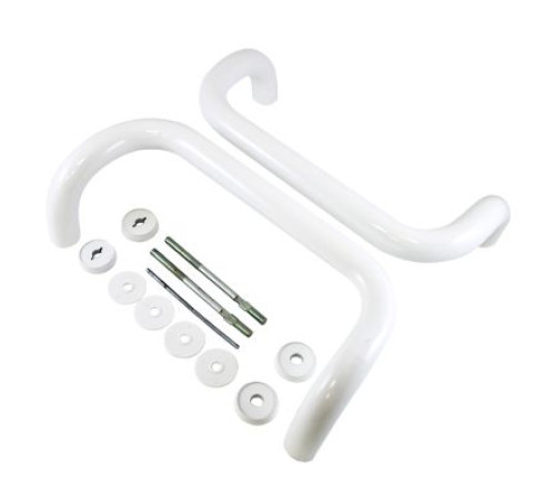 ЛДМ Ручка скоба офисная АРД-01(300*30мм) 9006 бело-алюм