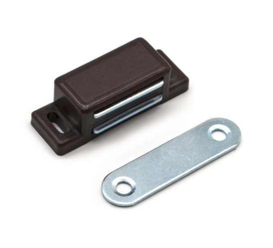 StahlBuro  Магнит мебельный L-45 h-14 коричневый 4шт 4680143710095