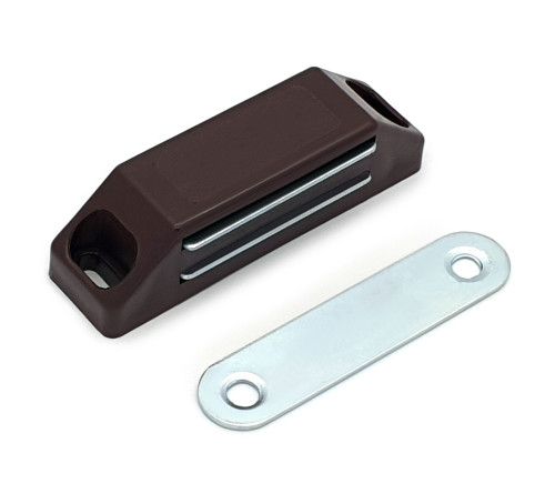 StahlBuro  Магнит мебельный L-60 h-15 коричневый 4шт  4680143710132