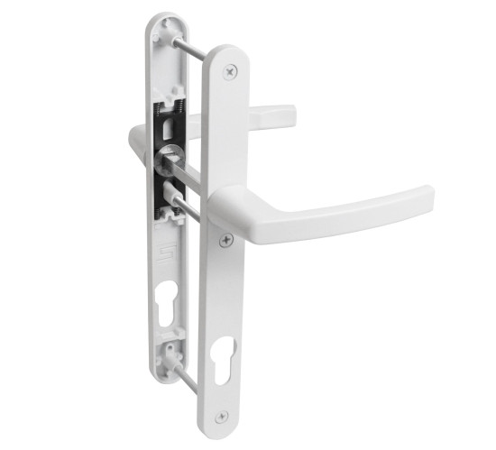 Булат РФ  92.25.02 9016 белая Ручка на планке для проф дверей 92мм RAL9016  4680143710323