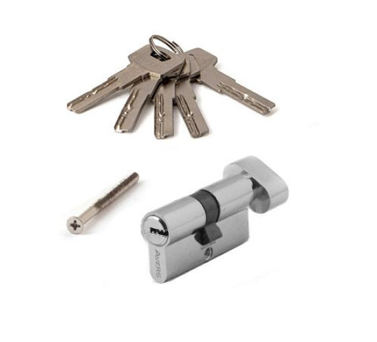 Аверс Цилиндр. механизм ZM-70(30С40)-C-CR хром ключ/верт 4603869115784