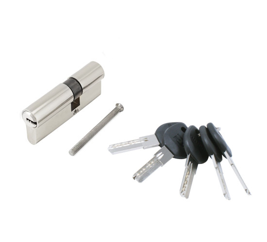 АЛЛЮР Цилиндр. механизм HD F 80-5K СP (30*10*40)(35*45) хром перф 4680143714703