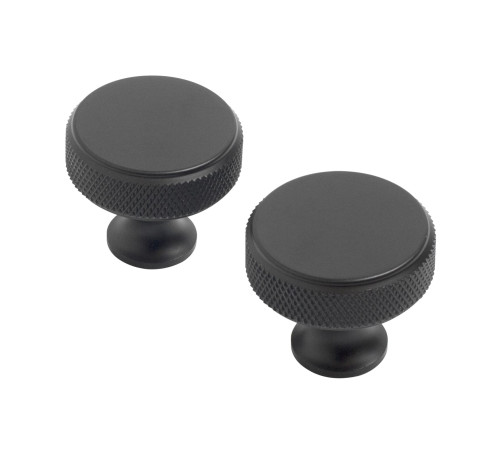 StahlBuro Ручка кнопка меб AP2704 BL мат черный 2шт 4680143720568