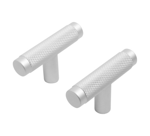 StahlBuro Ручка кнопка меб AP2308 W мат белый хром 2шт 4680143721053